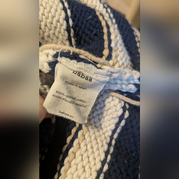 Babaa No.3 Cream and Navy Striped Sweater - Picture 7 of 7